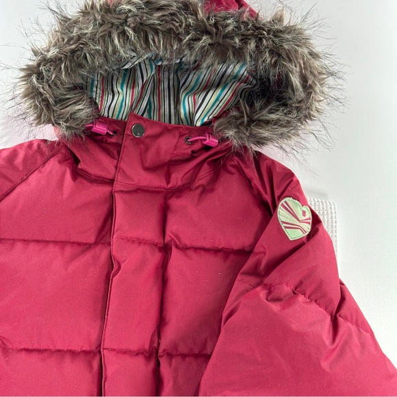 Burton Girls Snow Jacket XL Down Insulated Hooded Pink - Picture 4 of 16